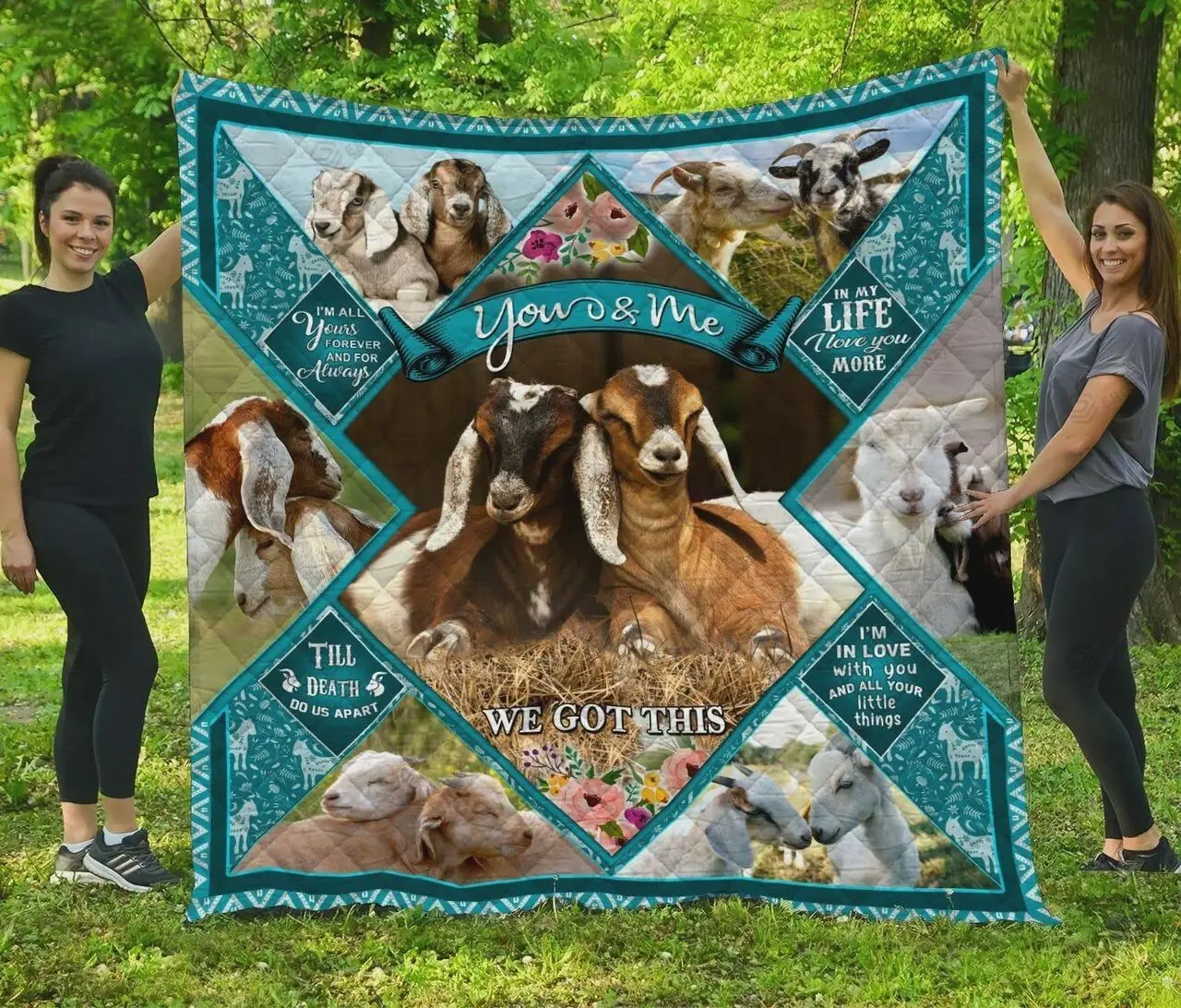 Till Death Do Us Apart Quilt Blanket Great Customized Blanket Gifts For Birthday Christmas Thanksgiving and Home Decor