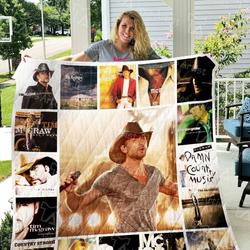 Tim Mcgraw Quilt Blanket 0926 and Home Decor