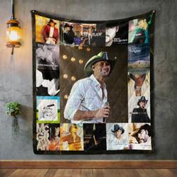Tim Mcgraw Style 2 Album Covers Quilt Blanket and Home Decor