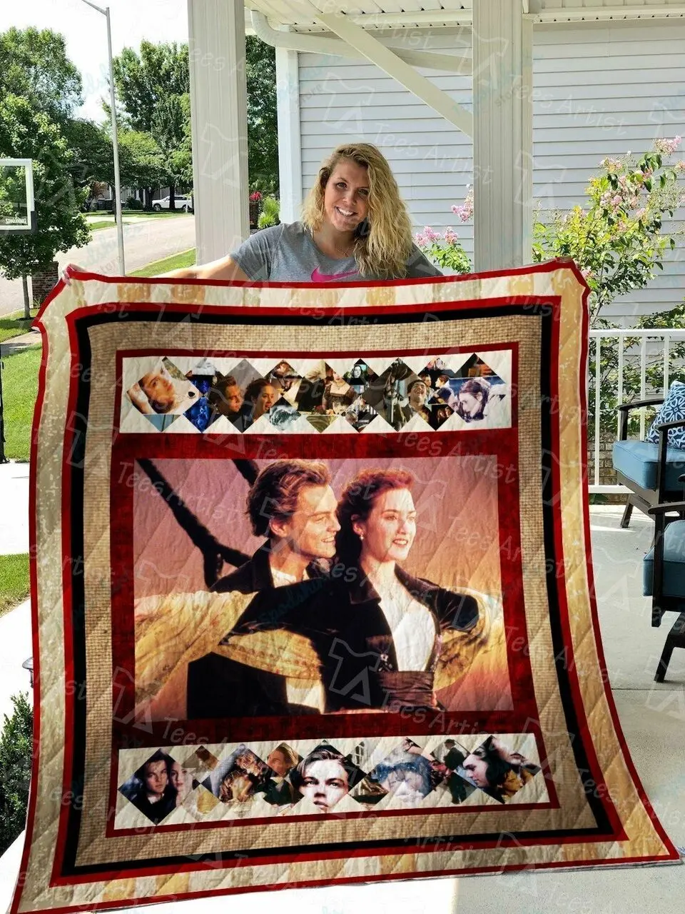 Titanic Quilt Blanket 0675 and Home Decor