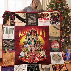 Tl- Ledzepplin Christmas Tree Quilt Blanket and Home Decor