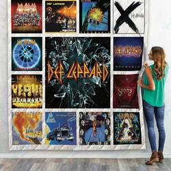 Tlmus Def Leppard Quilt Blanket Ver 3 and Home Decor
