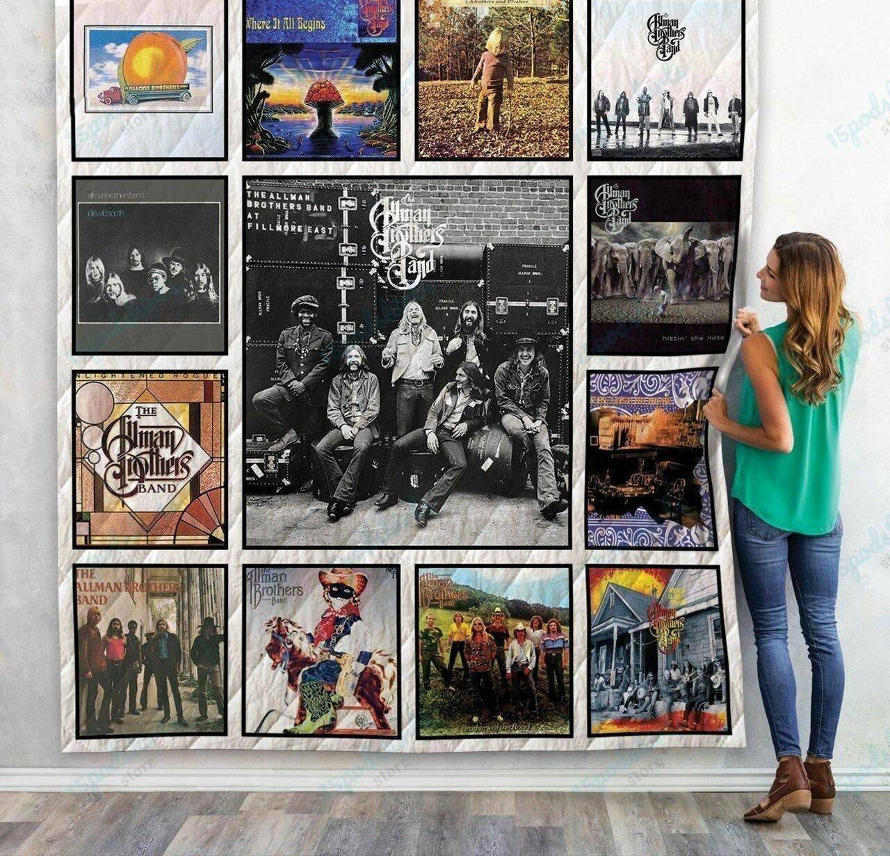 Tlmus The Allman Brothers Band Quilt Blanket Ver 2 and Home Decor