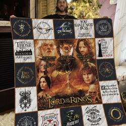Tlmus- The Lord Of The Rings Quilt Blanket For Fans Ver 17-2 and Home Decor