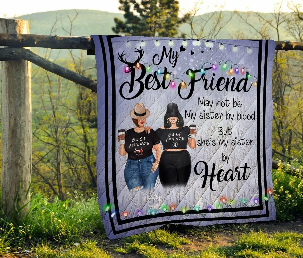 To My Best Friend Quilt Blanket A106 and Home Decor
