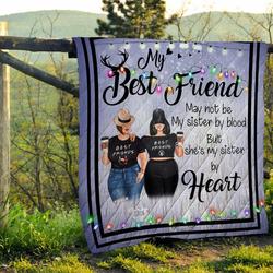 To My Best Friend Quilt Blanket A106 and Home Decor