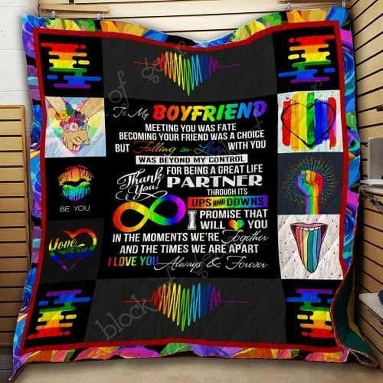 To My Boyfriend, Lgbt Hur Quilt Bevroh and Home Decor