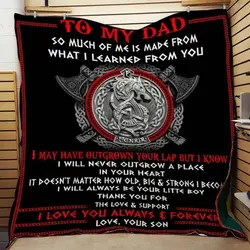 To My Dad So Much Of Me Blanket Th0907 Quilt and Home Decor