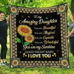 To My Daughter Ah Quilt Derqie and Home Decor
