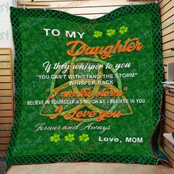 To My Daughter Irish Quilt and Home Decor