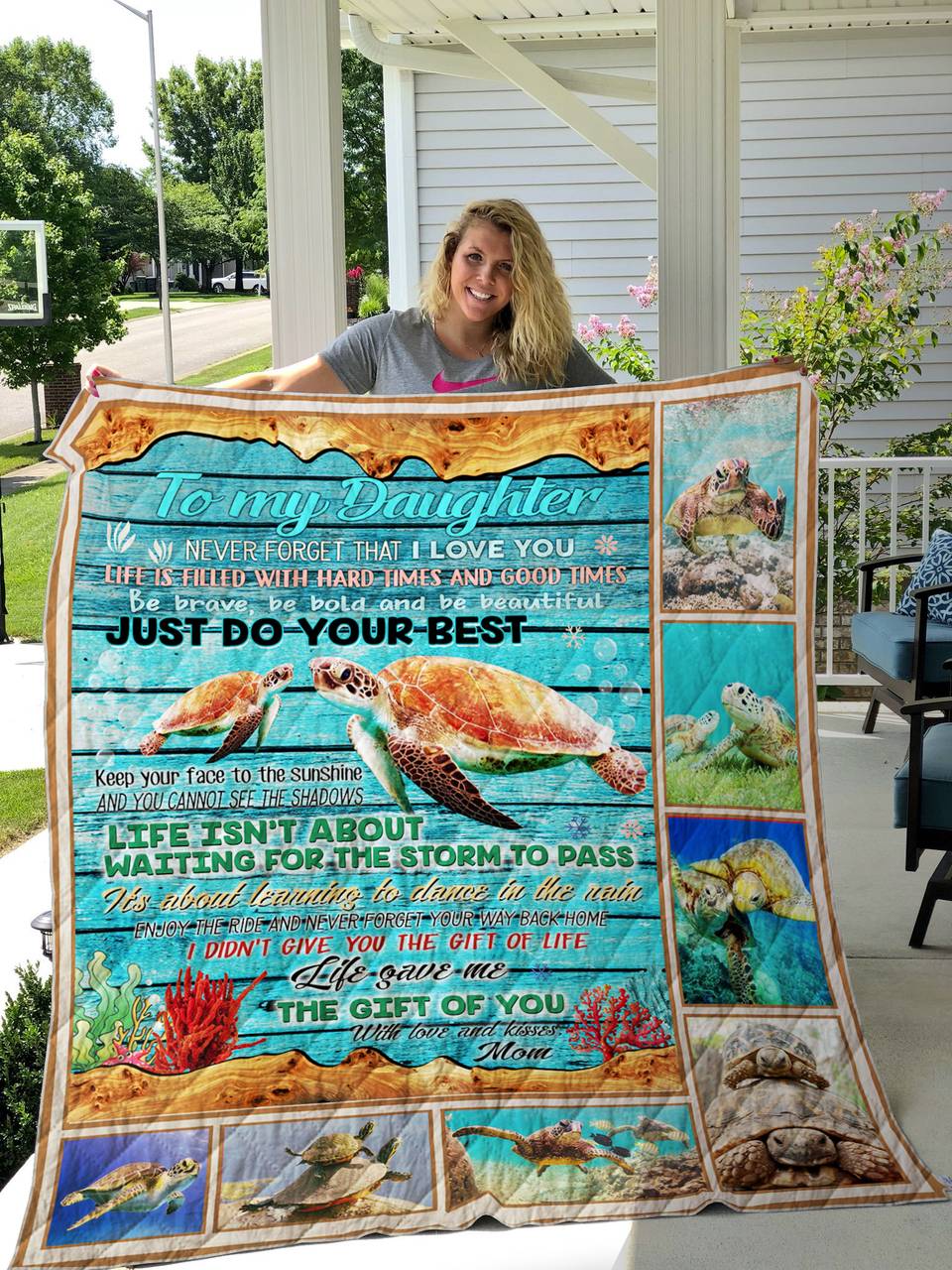 To My Daughter Never Forget That I Love You T89-Quilt and Home Decor