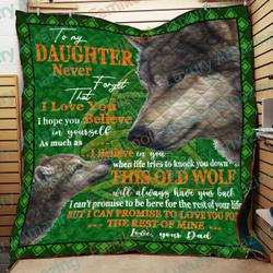 To My Daughter Quilt and Home Decor