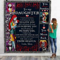 To My Daughter You Are A Gift From Heaven Quilt Ko and Home Decor