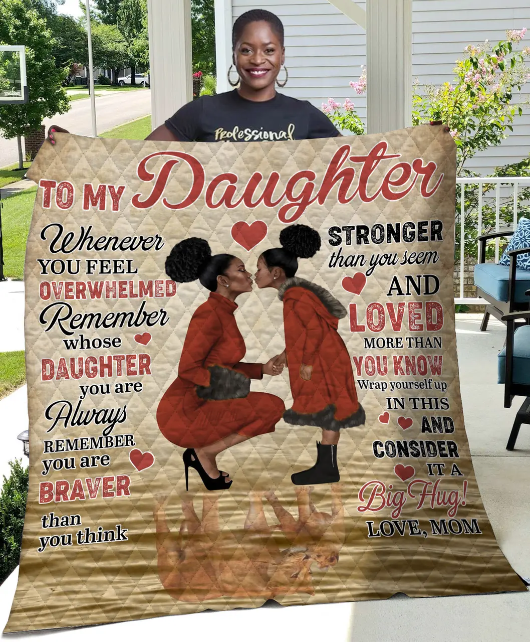 To My Gorgeous Girlfriend Quilt and Home Decor
