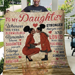 To My Gorgeous Girlfriend Quilt and Home Decor