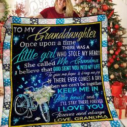 To My Granddaughter Grandma JFJ13756 3D Customized Quilt 2707 and Home Decor