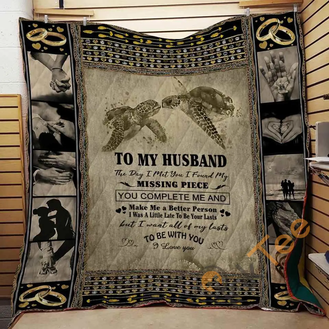 TO MY HUSBAND - MISSING PIECE Blanket TH0907 Quilt and Home Decor