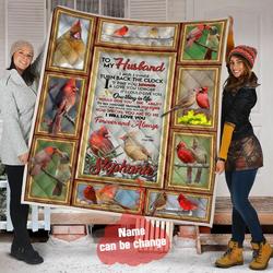 To My Husband Personalized Quilt Blanket Hhc120627 and Home Decor
