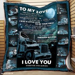 To My Love Truck The Day I Met You Quilt Ko and Home Decor
