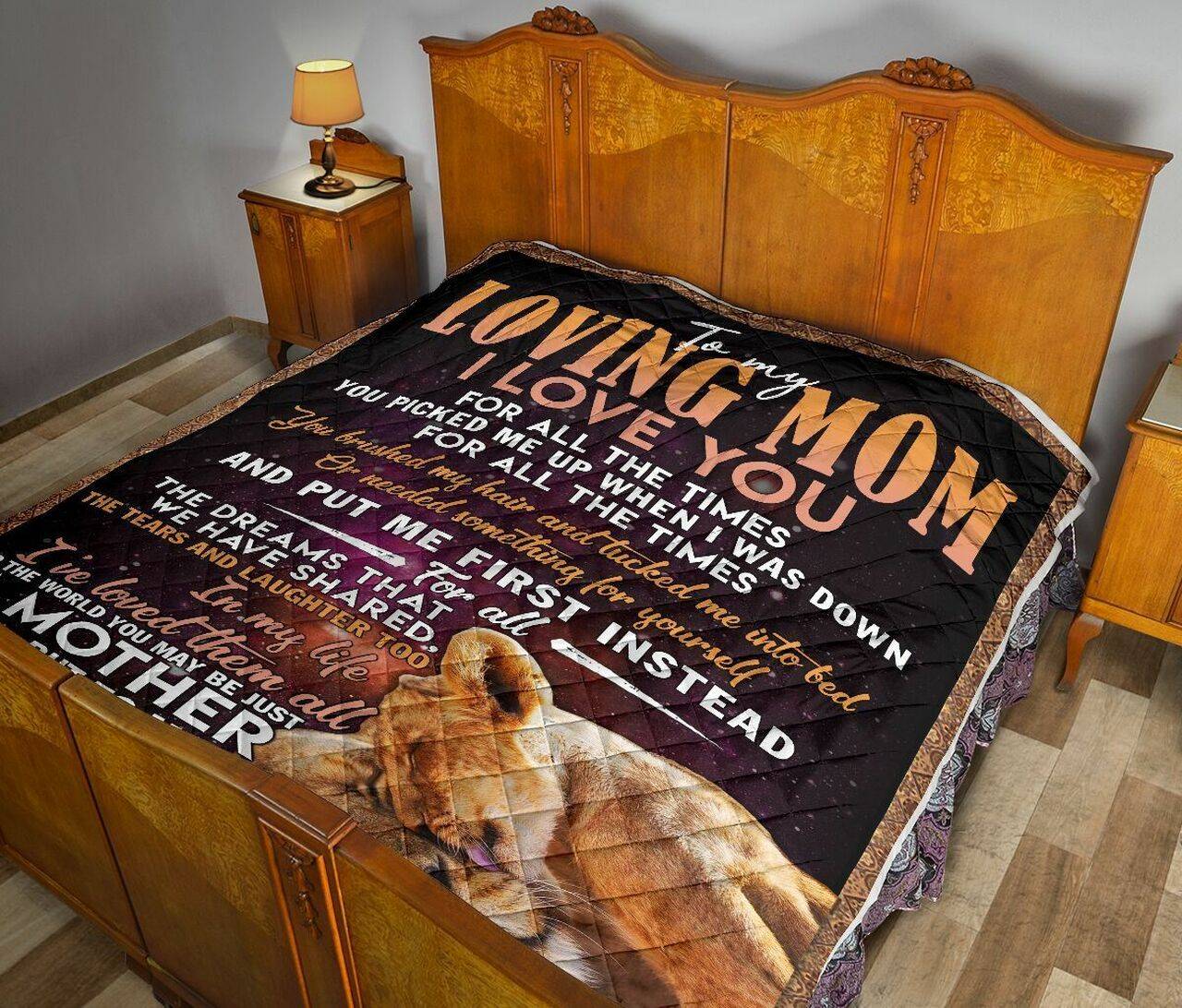 To My Mom Quilt Kqu and Home Decor