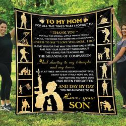 To My Mom Thank You Quilt Blanket Dhc1402828Td and Home Decor