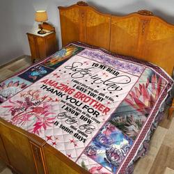 To My Sister In Law Quilt Jfc and Home Decor