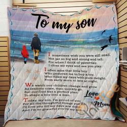 TO MY SON - I SOMETIMES WISH Blanket TH0907 Quilt and Home Decor