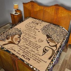 To My Son Never Forget Quilt and Home Decor