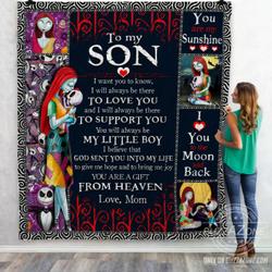 To My Son You Are A Gift From Heaven Quilt Ko and Home Decor