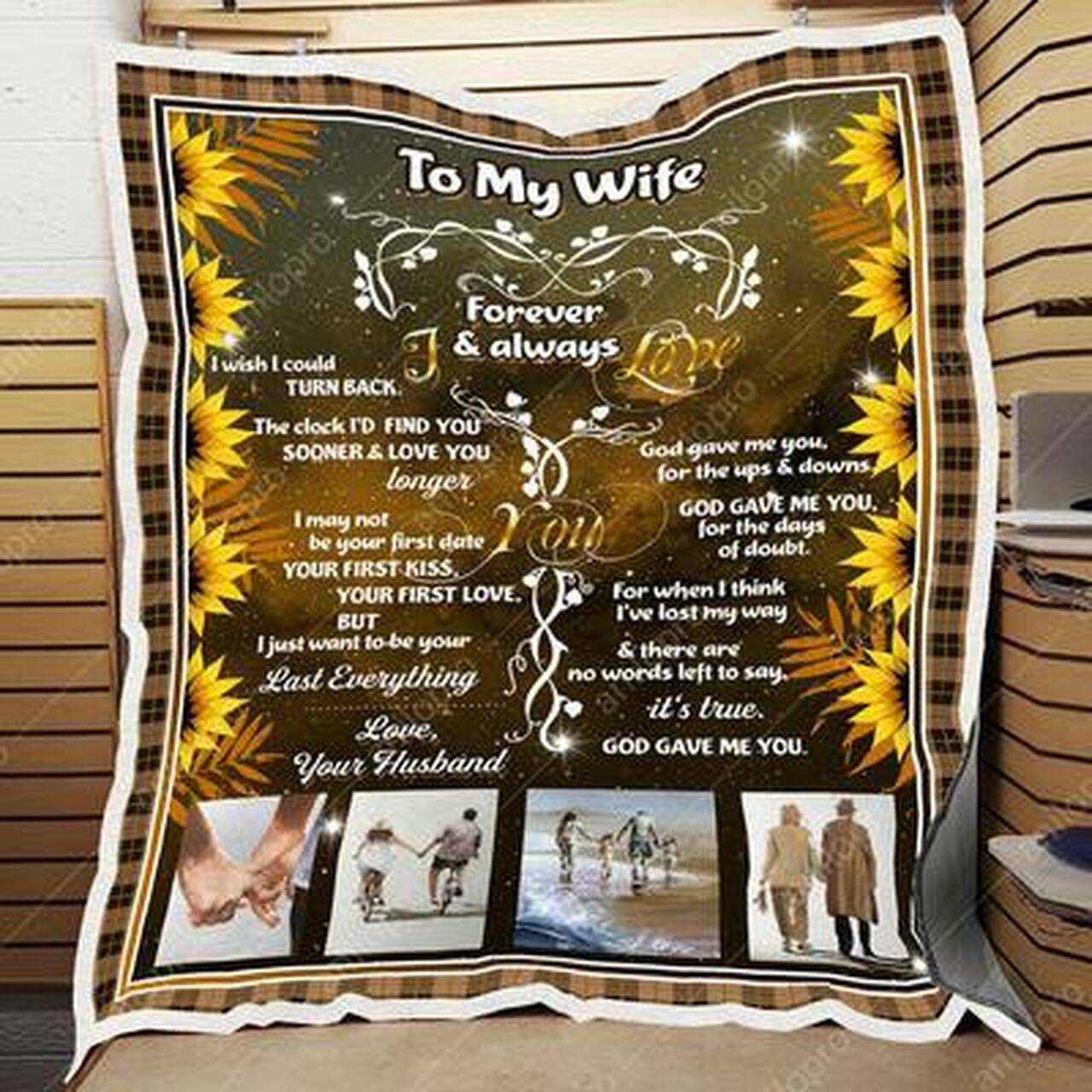 To My Wife Blanket Quilt Blanket Quilt and Home Decor