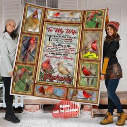 To My Wife Personalized Quilt Blanket Hhc120630 and Home Decor