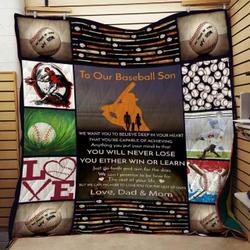 To Our Son Never Lose 2 Blanket Th0907 Quilt and Home Decor