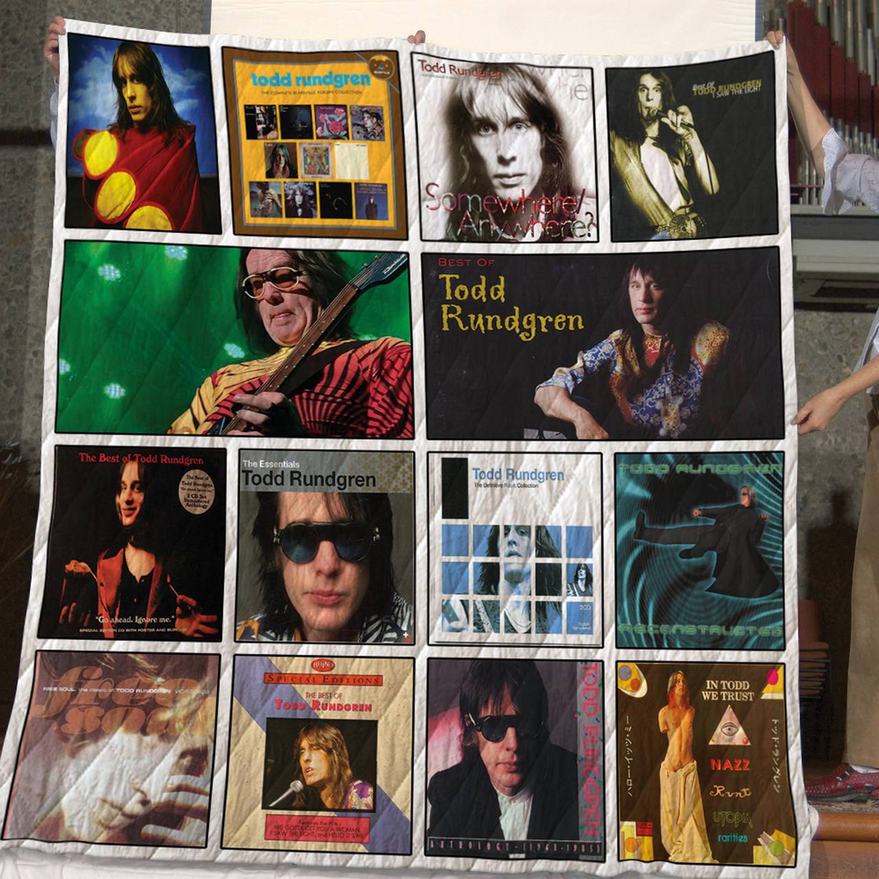 Todd Rundgren Compilation Album Quilt Blanket 01 and Home Decor
