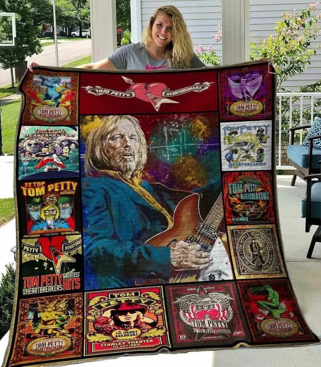 Tom Petty 1 Blanket Th1507 Quilt and Home Decor
