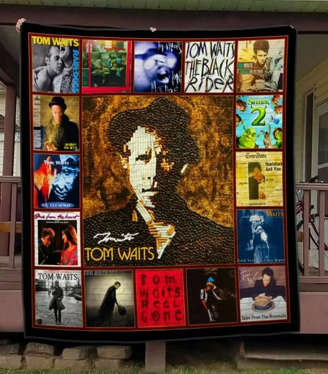 Tom Waits Quilt Blanket Hvt030633 Quilt and Home Decor