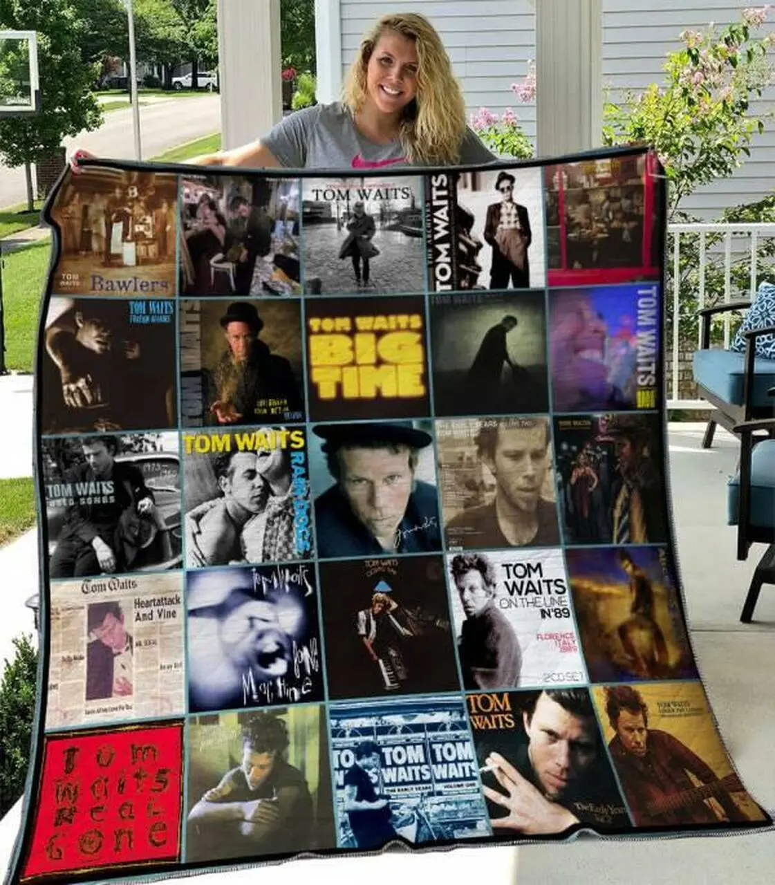 Tom Waits Quilt Blanket M210525 Quilt and Home Decor