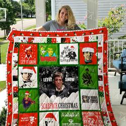 Tony Montana Quilt Blanket and Home Decor