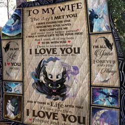 Toothless The Day I Met You Quilt Nh and Home Decor