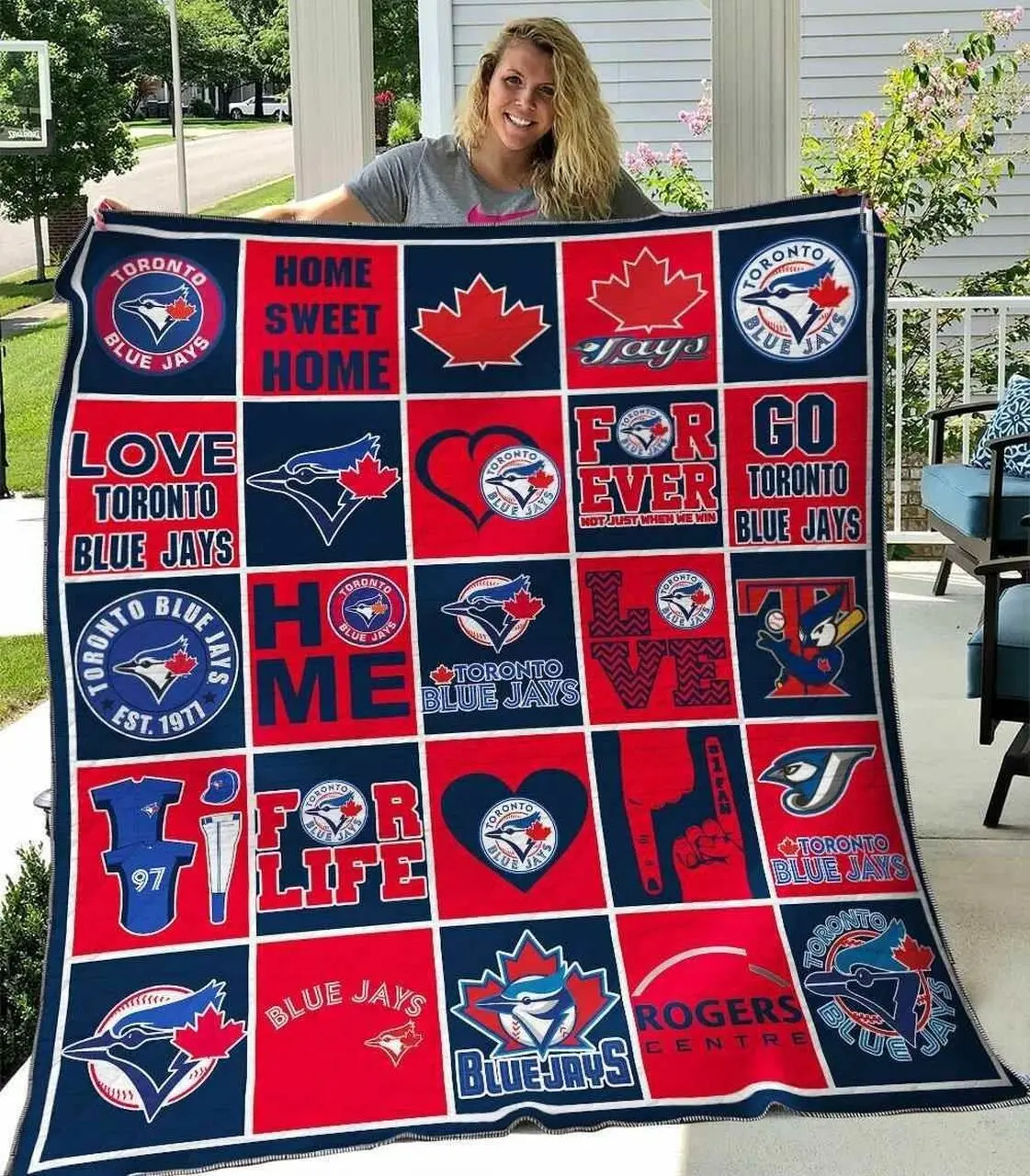 Toronto Blue Jays 2 Blanket Th1607 Quilt and Home Decor