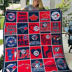 Toronto Blue Jays 2 Blanket Th1607 Quilt and Home Decor