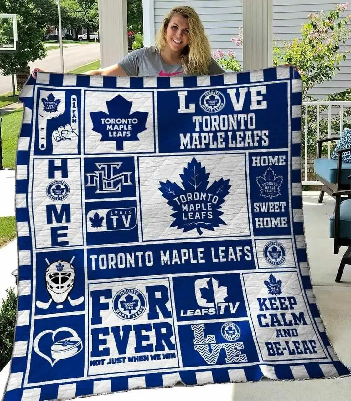 Toronto Maple Leafs Blanket Th2906 Quilt and Home Decor
