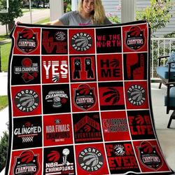 Toronto Raptors Basketball V2 Blanket Th2906 Quilt and Home Decor