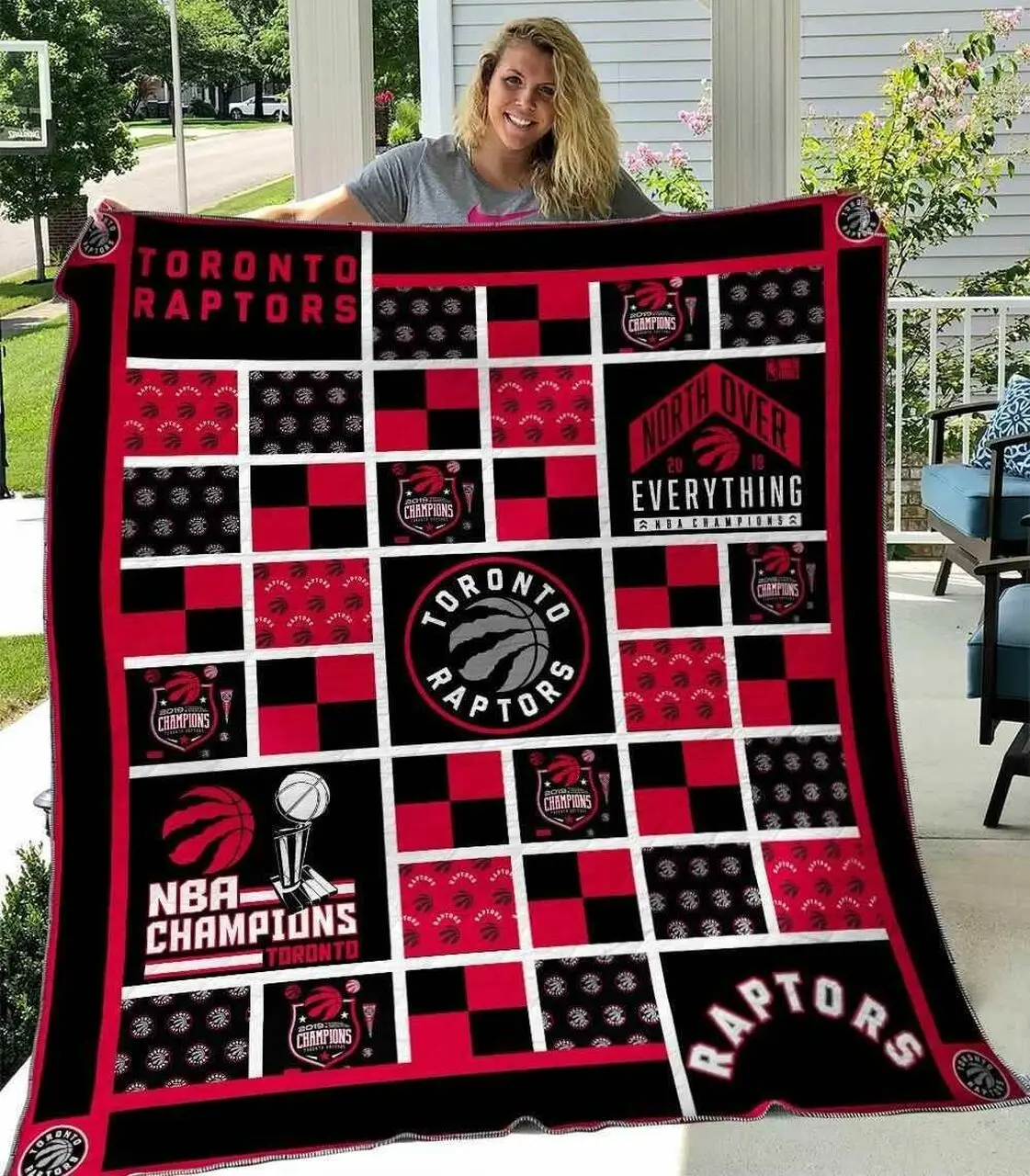 Toronto Raptors Basketball V3 Blanket Th2906 Quilt and Home Decor