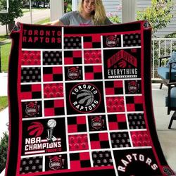 Toronto Raptors Basketball V3 Blanket Th2906 Quilt and Home Decor