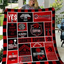 Toronto Raptors Quilt Blanket B140629  Quilt and Home Decor