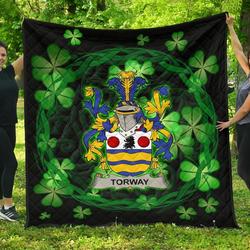 Torway Ireland Irish Celtic Shamrock Knot Circle JFJ13867 3D Customized Quilt 2707 and Home Decor