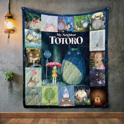 Totoro 1988 Quilt Blanket and Home Decor