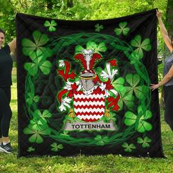 Tottenham Ireland Irish Celtic Shamrock Knot Circle JFJ13875 3D Customized Quilt 2707 and Home Decor