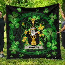 Towers Ireland Irish Celtic Shamrock Knot Circle JFJ13884 3D Customized Quilt 2707 and Home Decor
