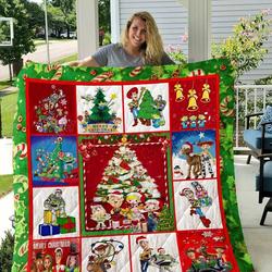 Toy Story Christmas Quilt Blanket I1D2 and Home Decor